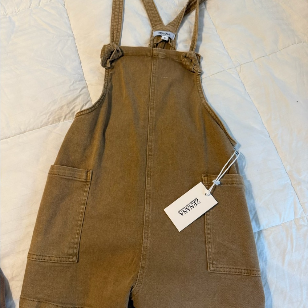 Brown overalls